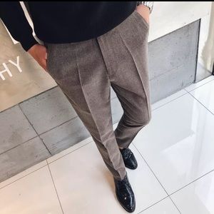 2018 Nrew Formal Wedding Men Solid Pants